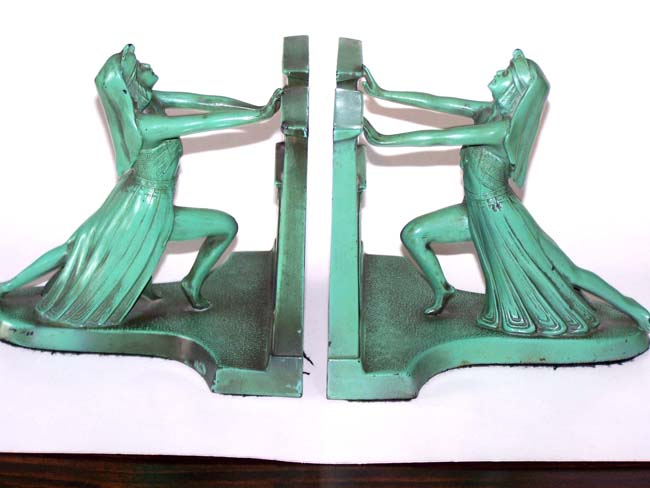 "CLEOPATRA, Queen of the Nile" Antique Bookends circa 1924